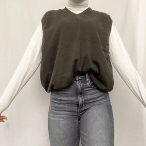 St. Johns Bay Green Sweater Vest